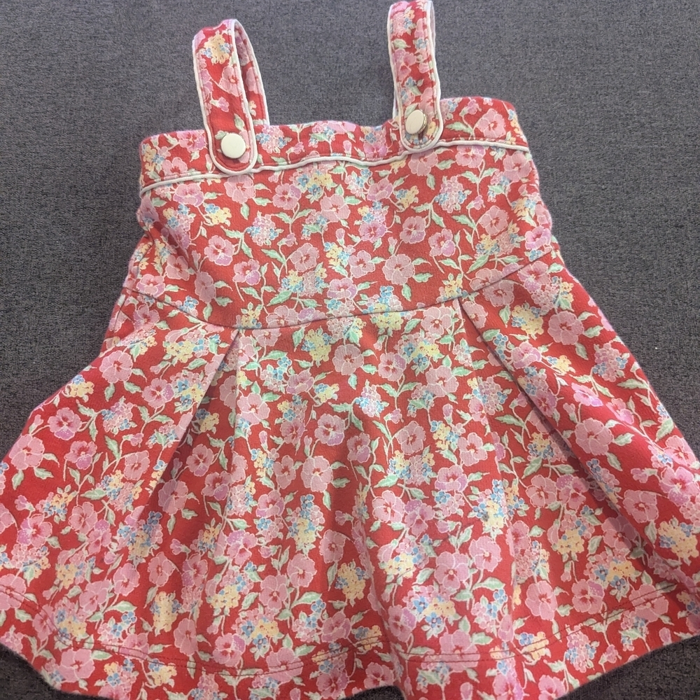 Janie and Jack Vibrant Red Floral Dress